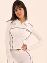 Ivory Edge Jacket - White