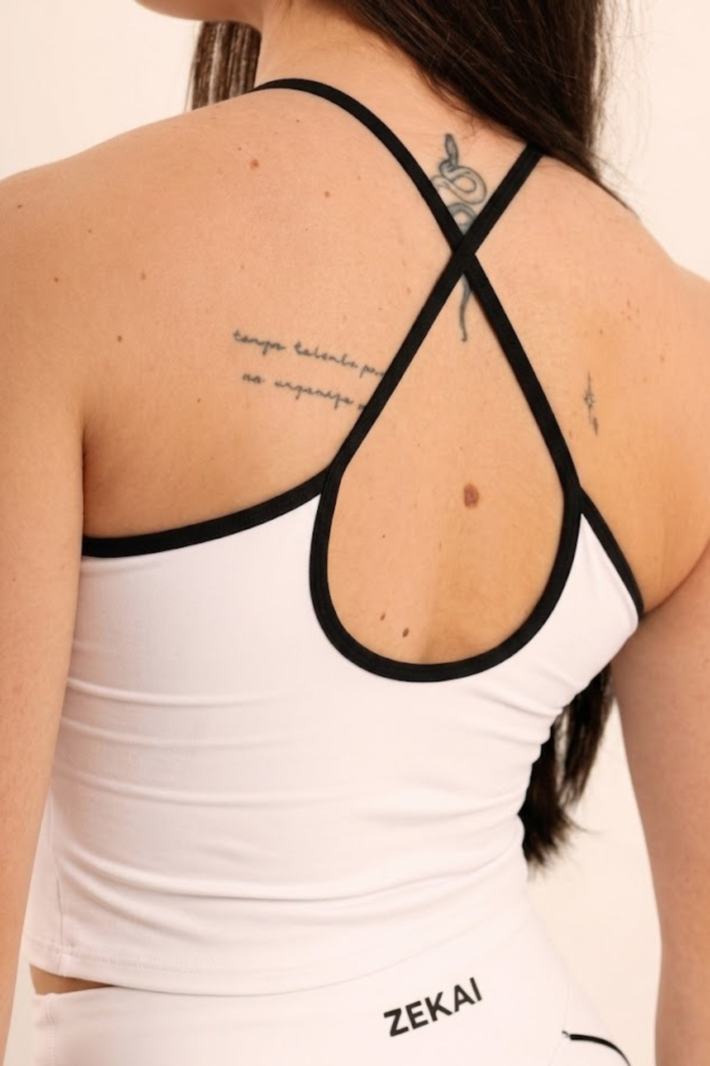 Ivory Edge Crop Top - White